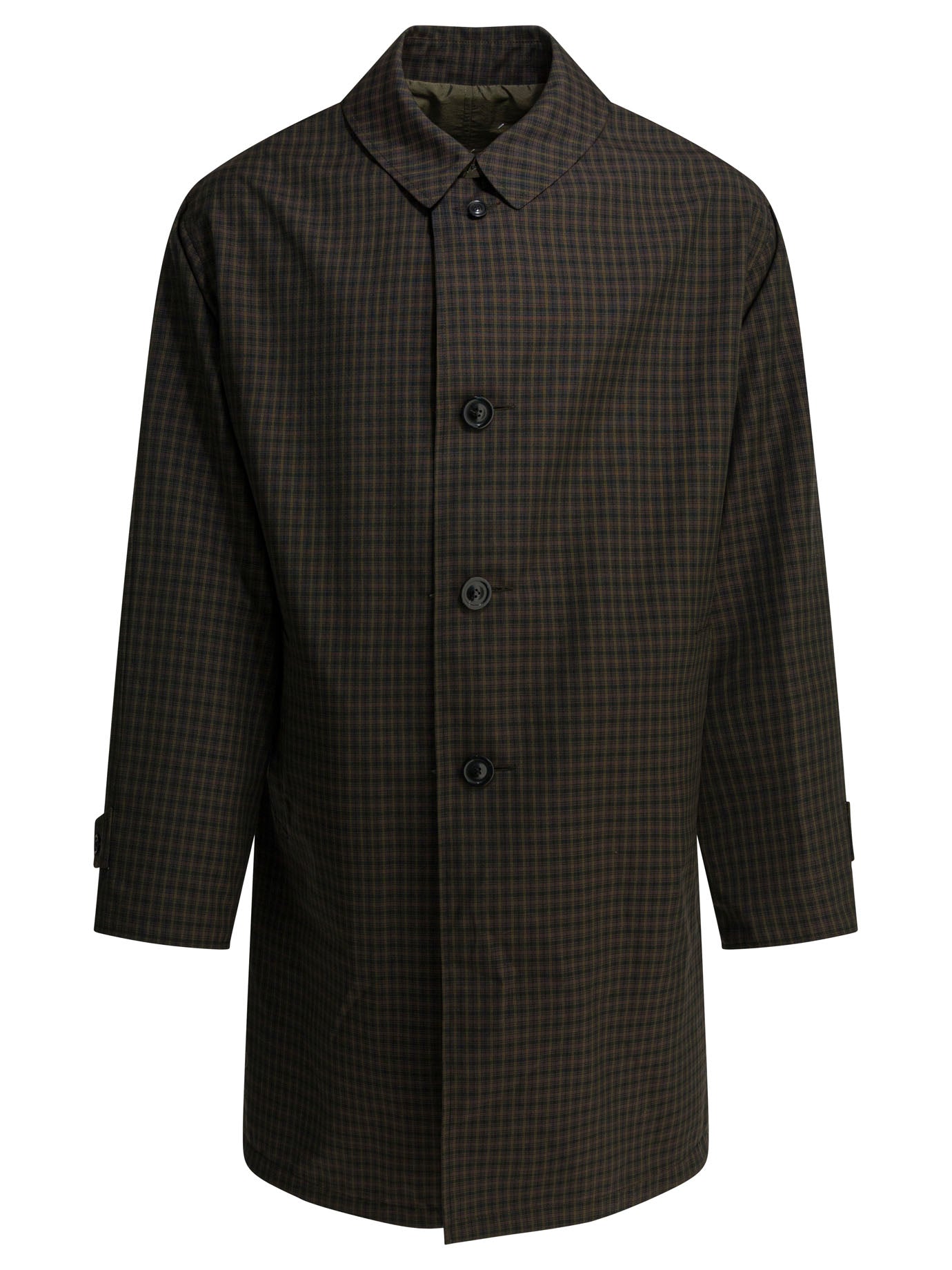 Maison Margiela Plaid raincoat - Green