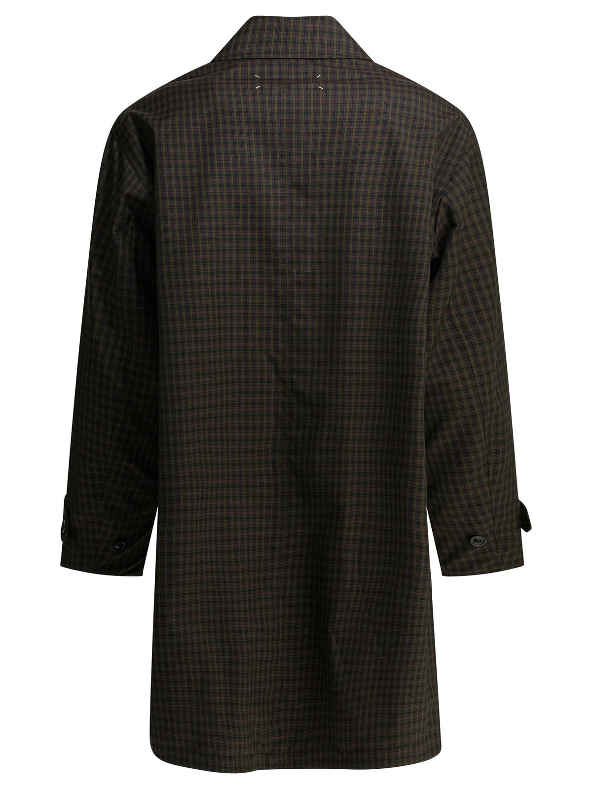Maison Margiela Plaid raincoat - Green