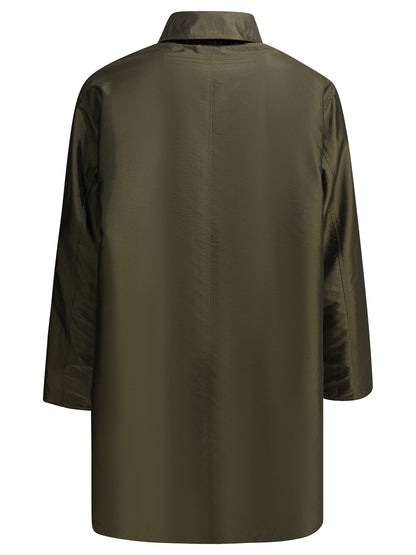 Maison Margiela Plaid raincoat - Green