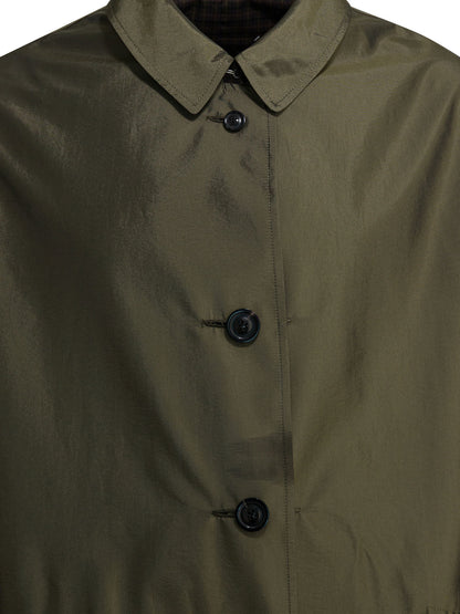 Maison Margiela Plaid raincoat - Green