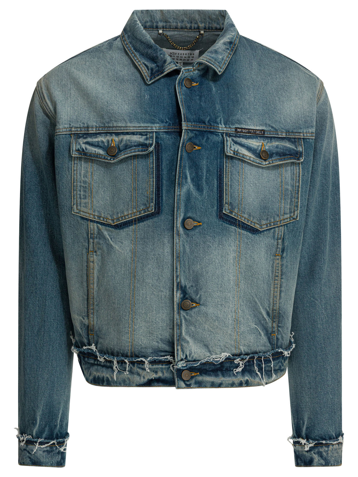 Maison Margiela Worn denim efect jacket - Blue