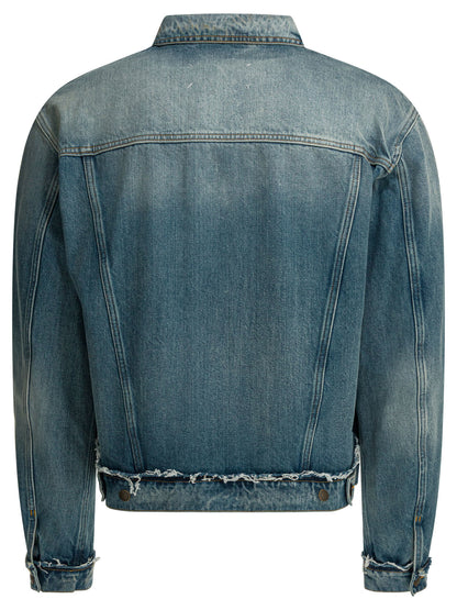 Maison Margiela Worn denim efect jacket - Blue