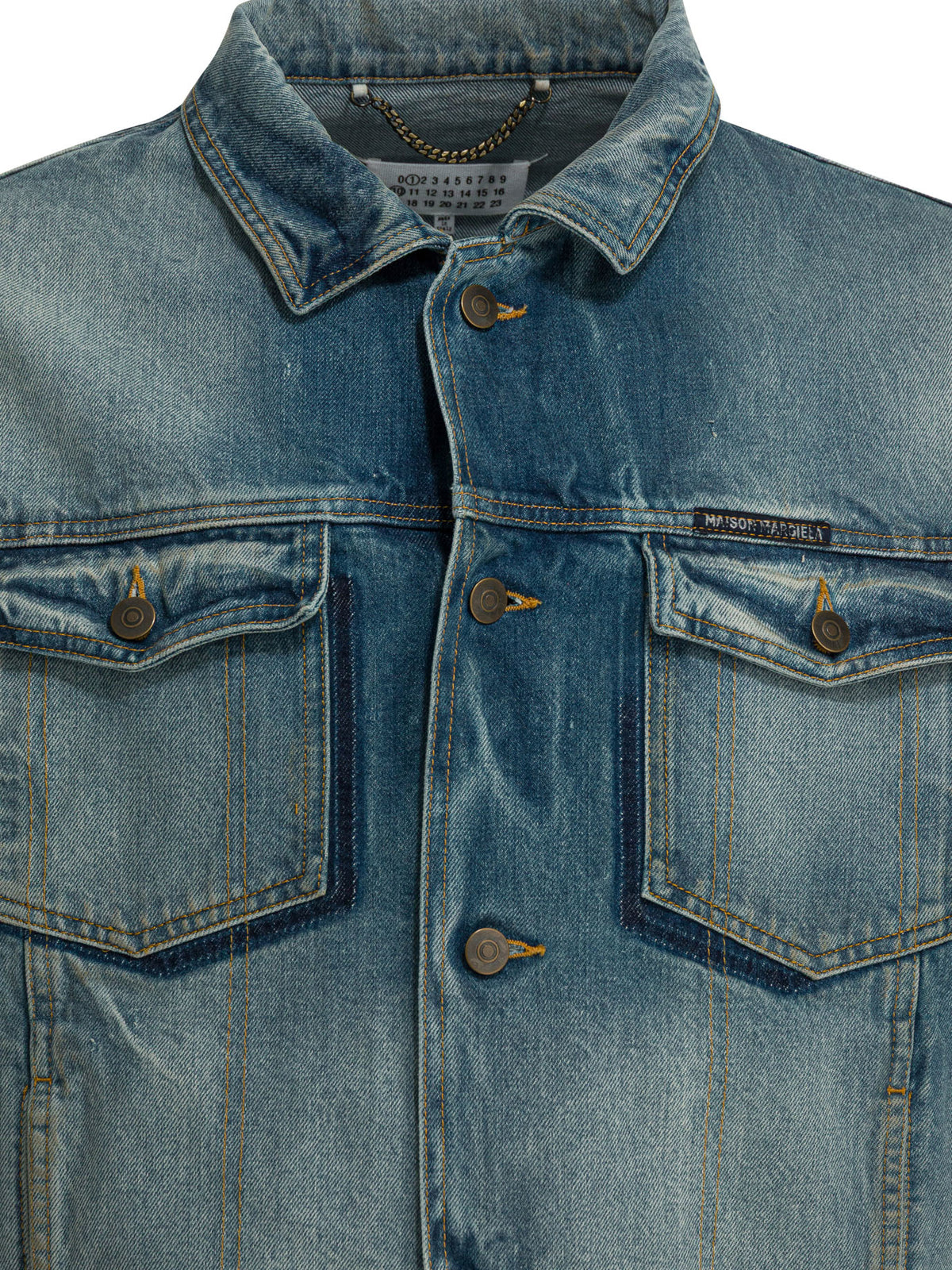 Maison Margiela Worn denim efect jacket - Blue