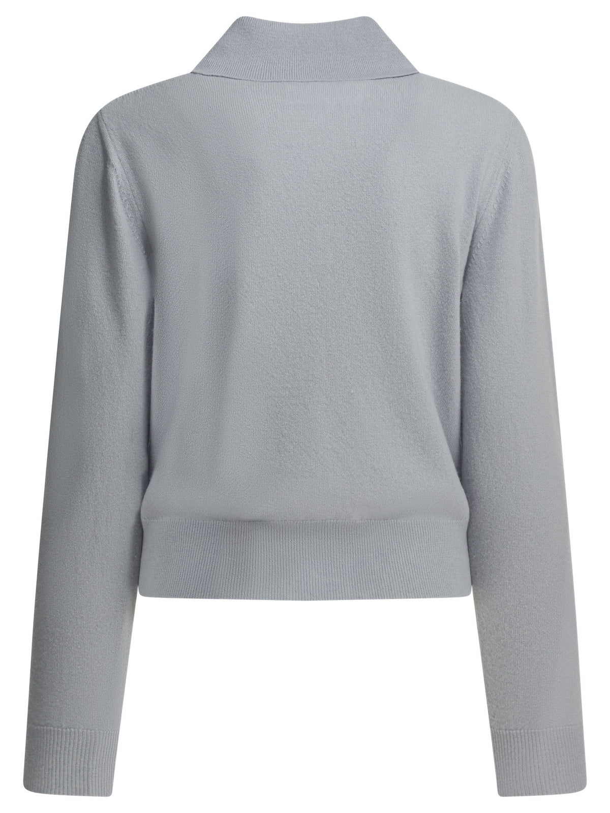 Maison Margiela Virgin wool polo sweater - Light Blue