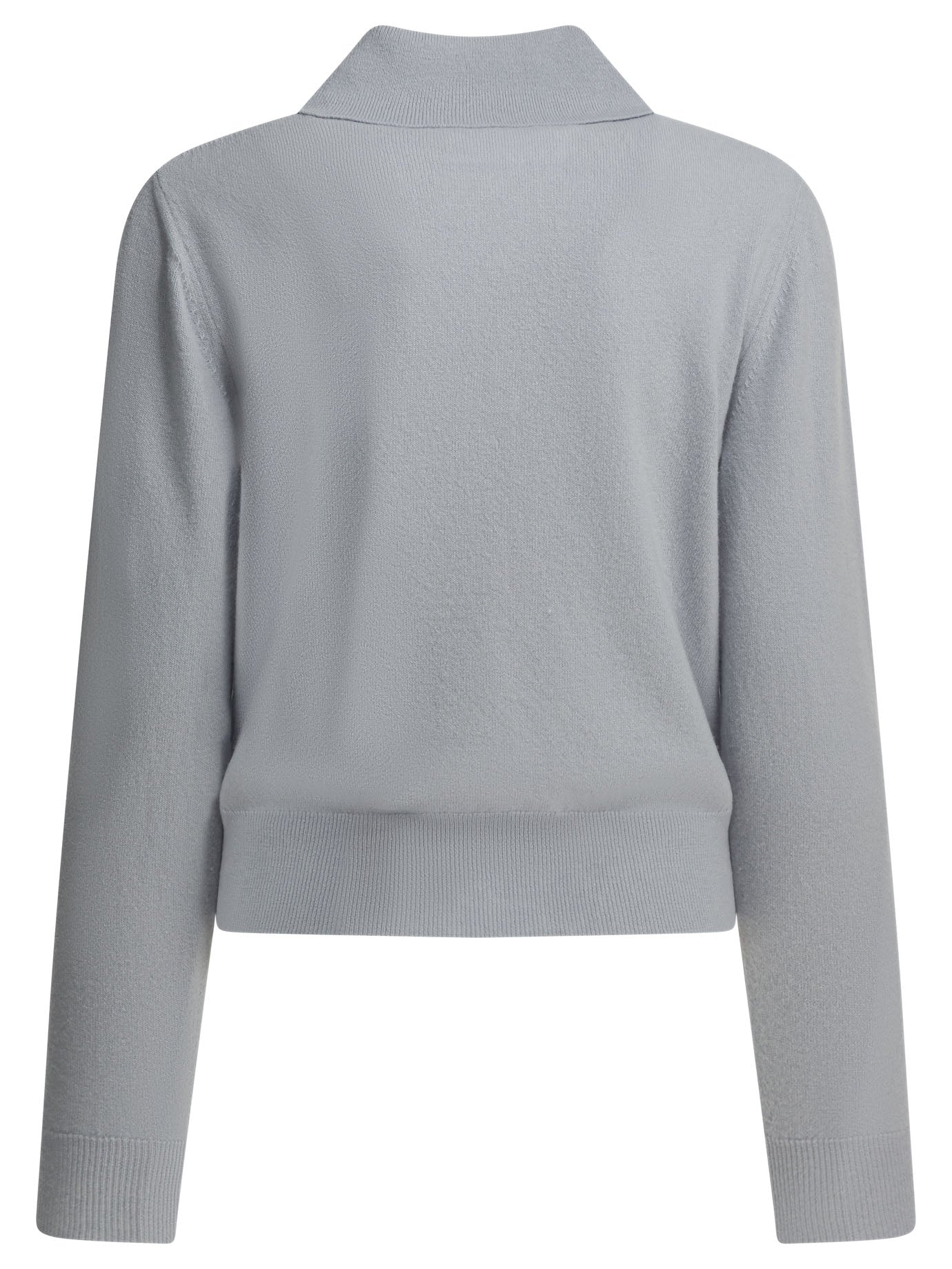 Maison Margiela Virgin wool polo sweater - Light Blue