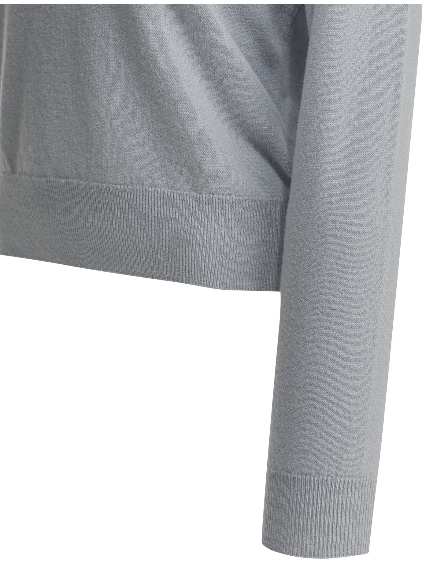 Maison Margiela Virgin wool polo sweater - Light Blue