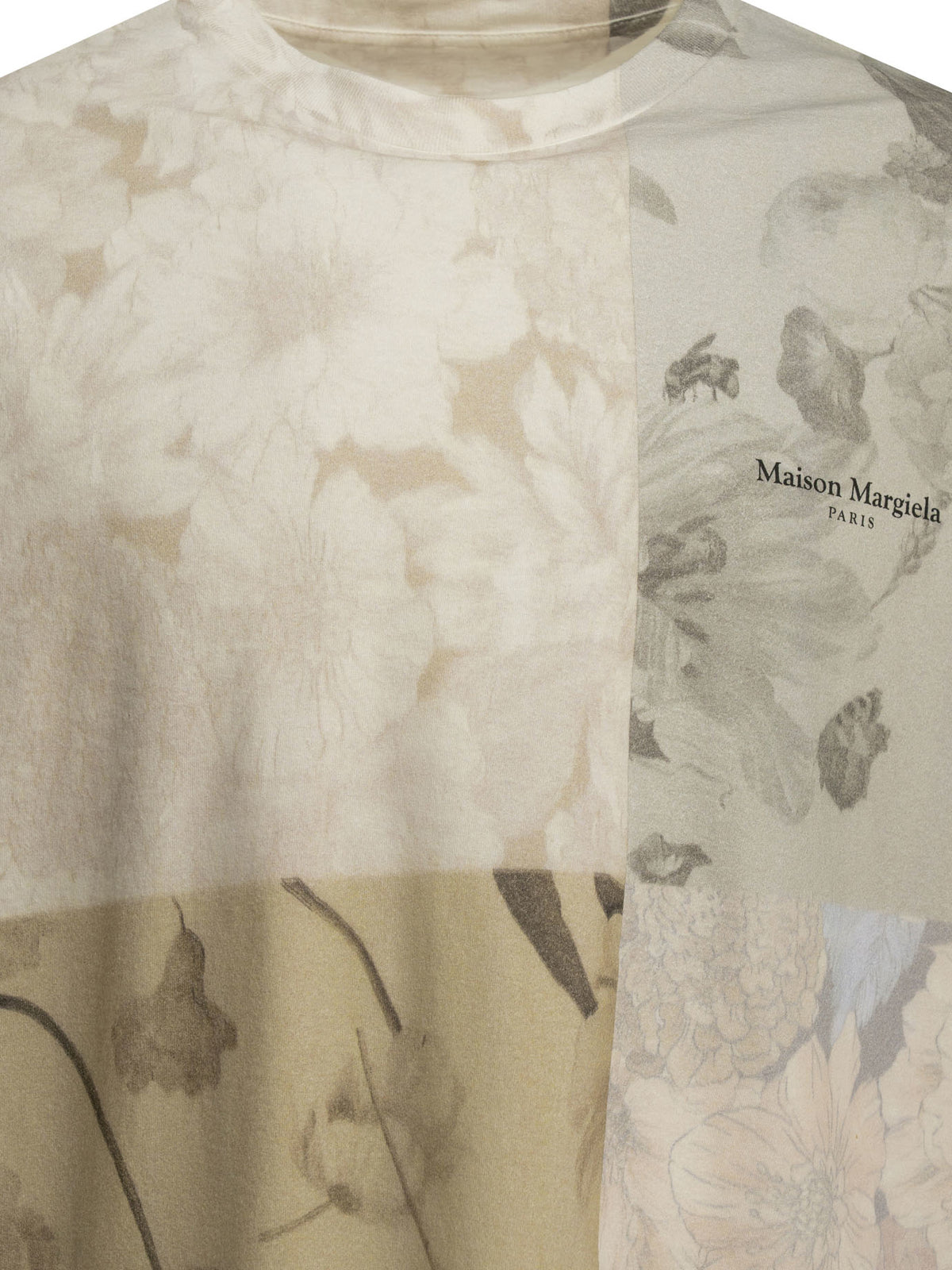 Maison Margiela Floral crewneck T-shirt - Beige
