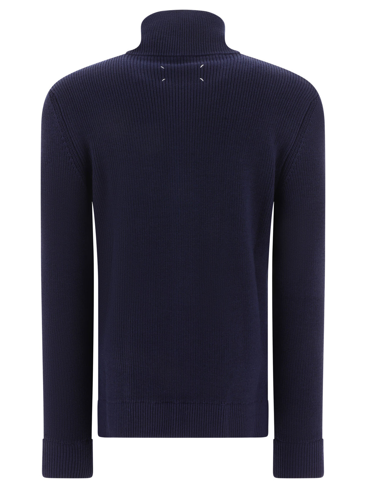 Maison Margiela Cotton and wool zippered malgione - Blue
