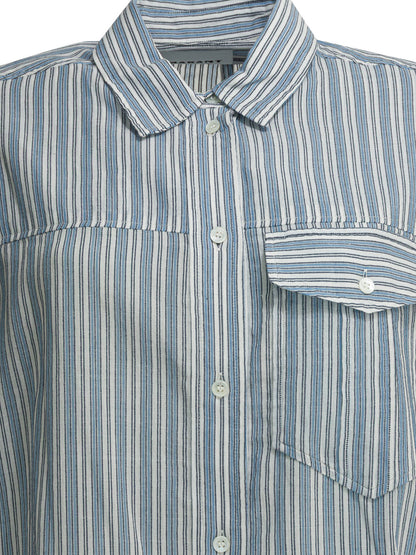 Marant éToile Striped chemisier dress - Blue