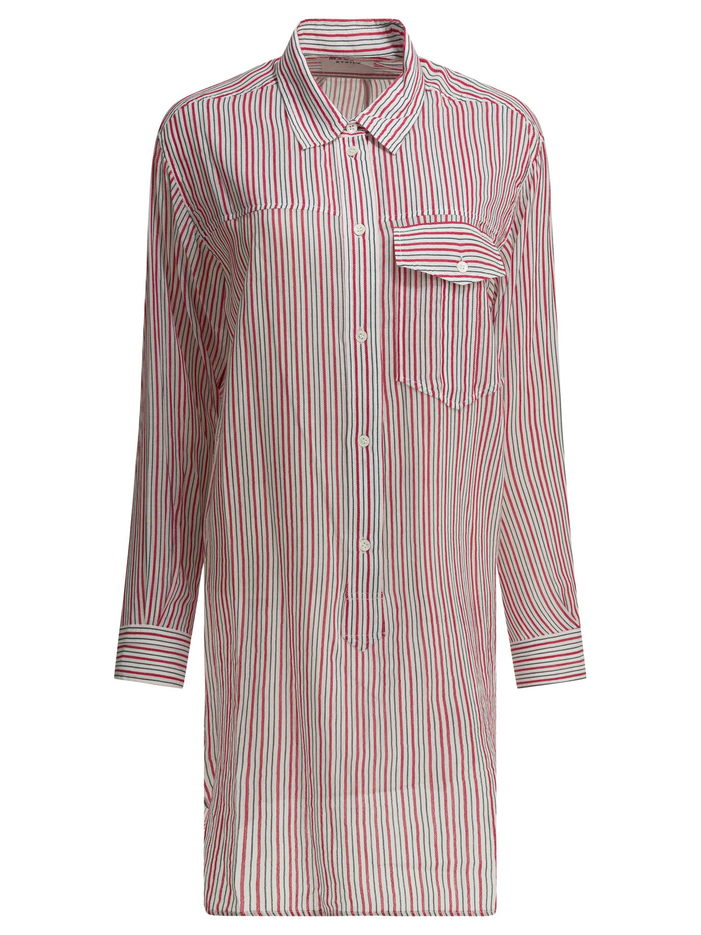 Marant éToile Striped chemisier dress - Red