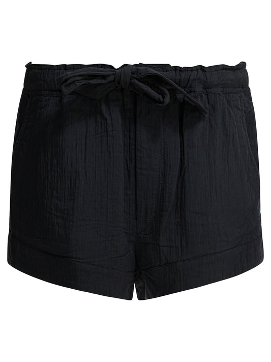 Marant éToile "Birva" shorts with laces - Black