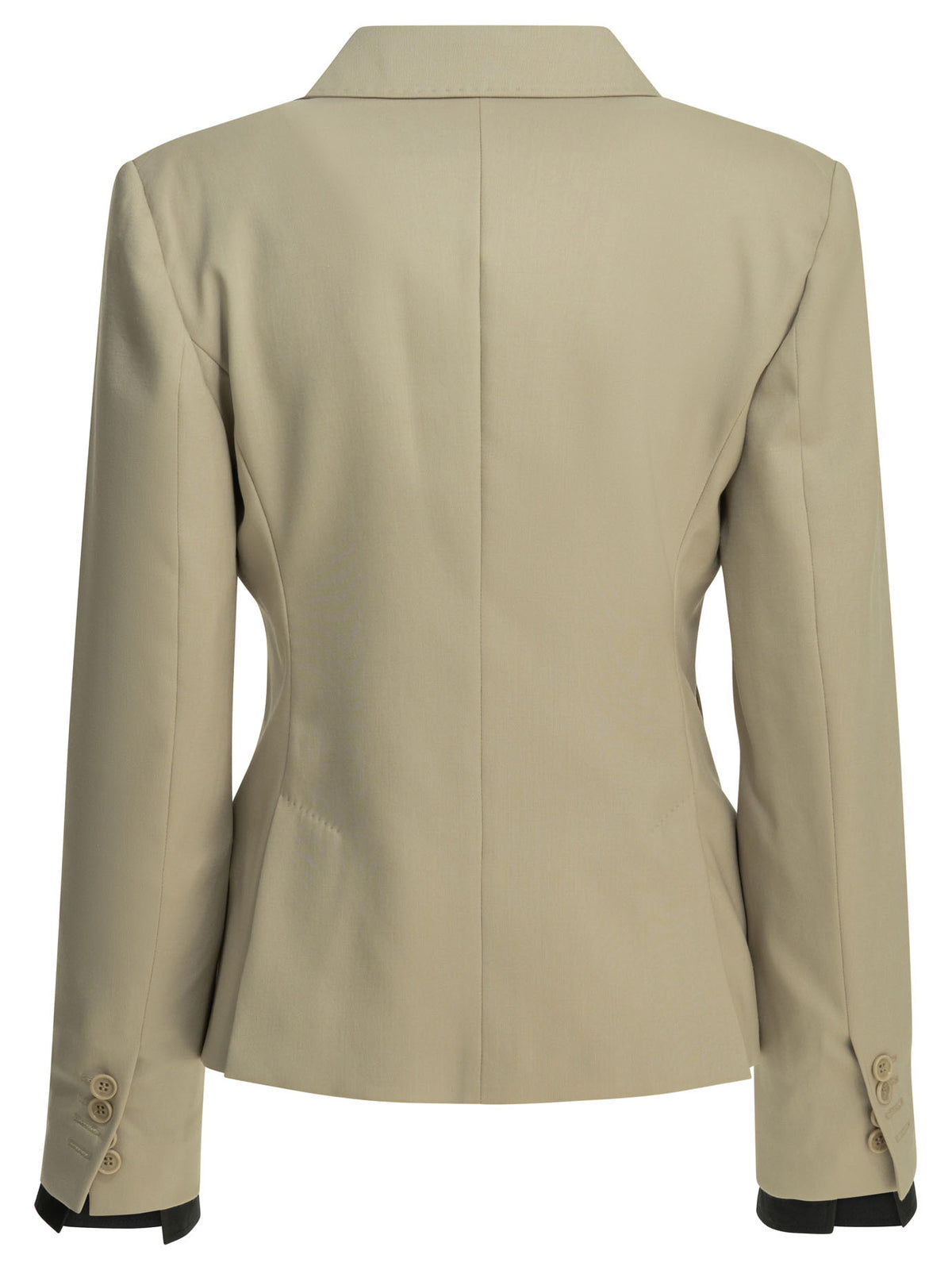Max Mara Double-breasted wool blazer - Beige