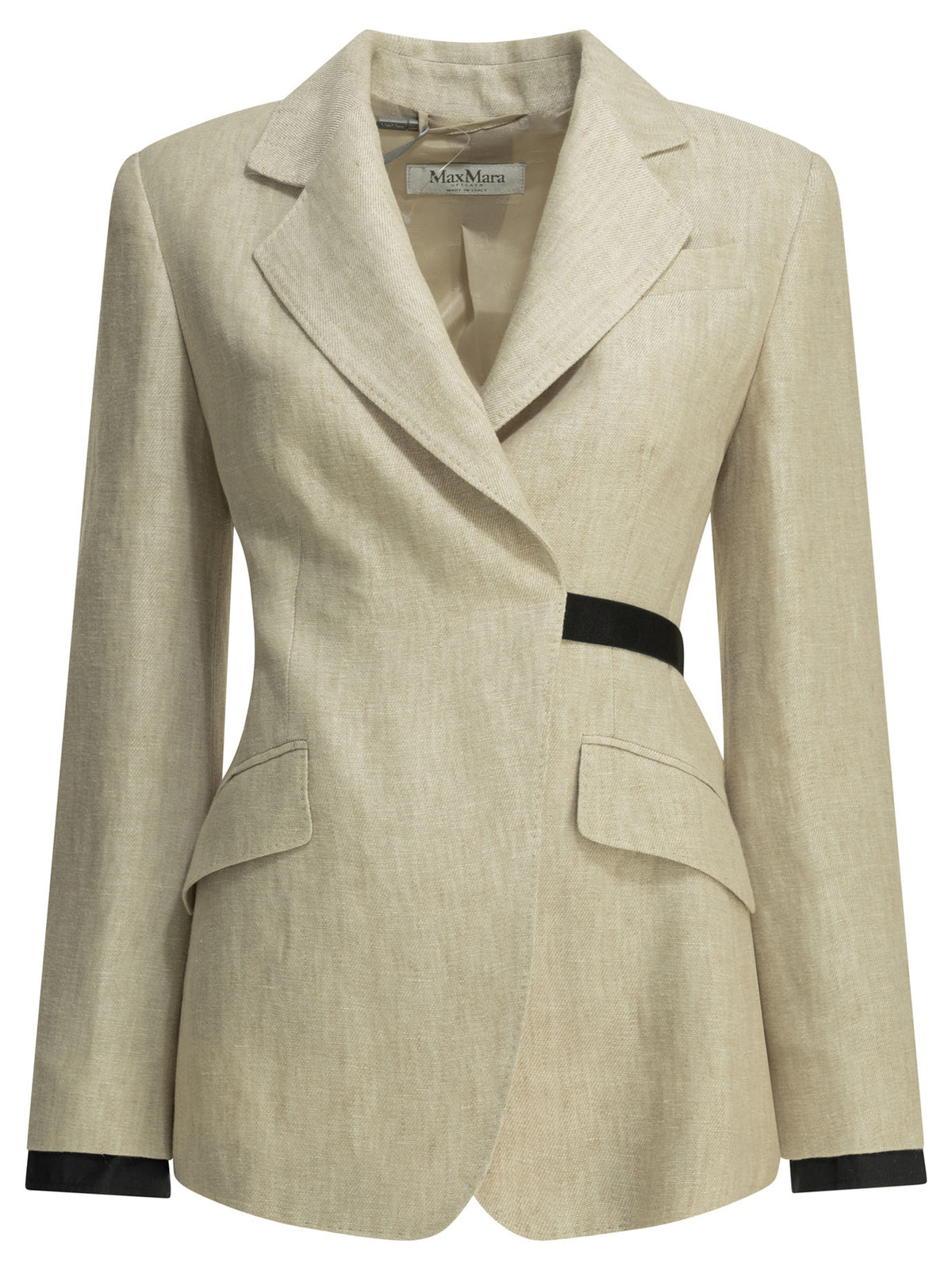 Max Mara Linen double-breasted blazer - Beige