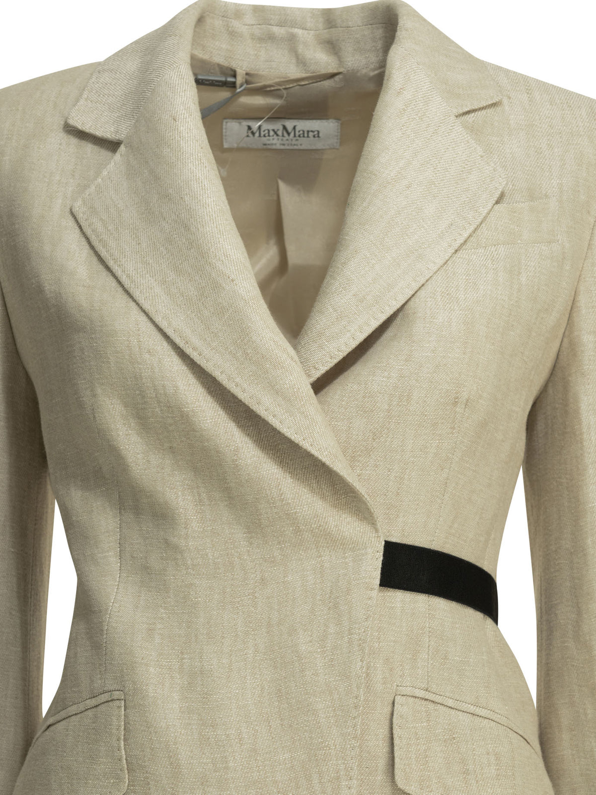 Max Mara Linen double-breasted blazer - Beige