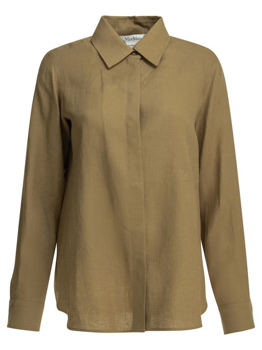 Max Mara Casual linen shirt - Brown