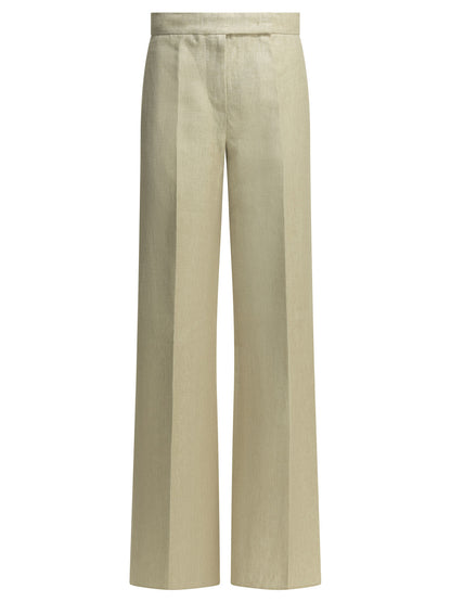 Max Mara Linen tailored pants - Beige