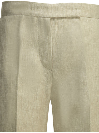 Max Mara Linen tailored pants - Beige