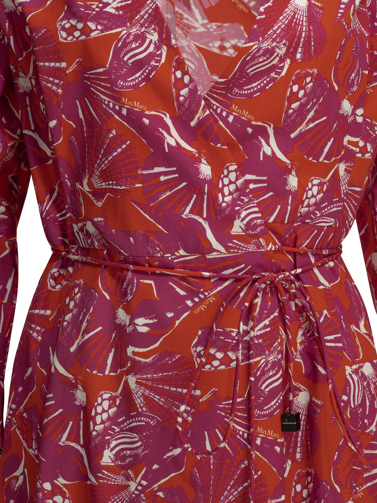 Max Mara Floral A-line midi dress - Pink