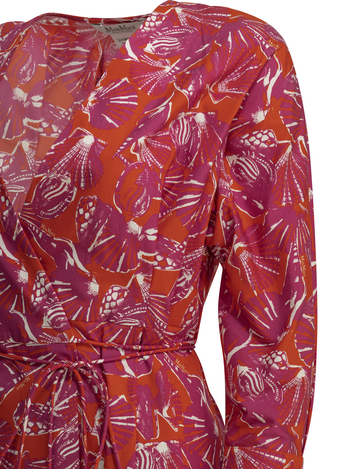 Max Mara Floral A-line midi dress - Pink