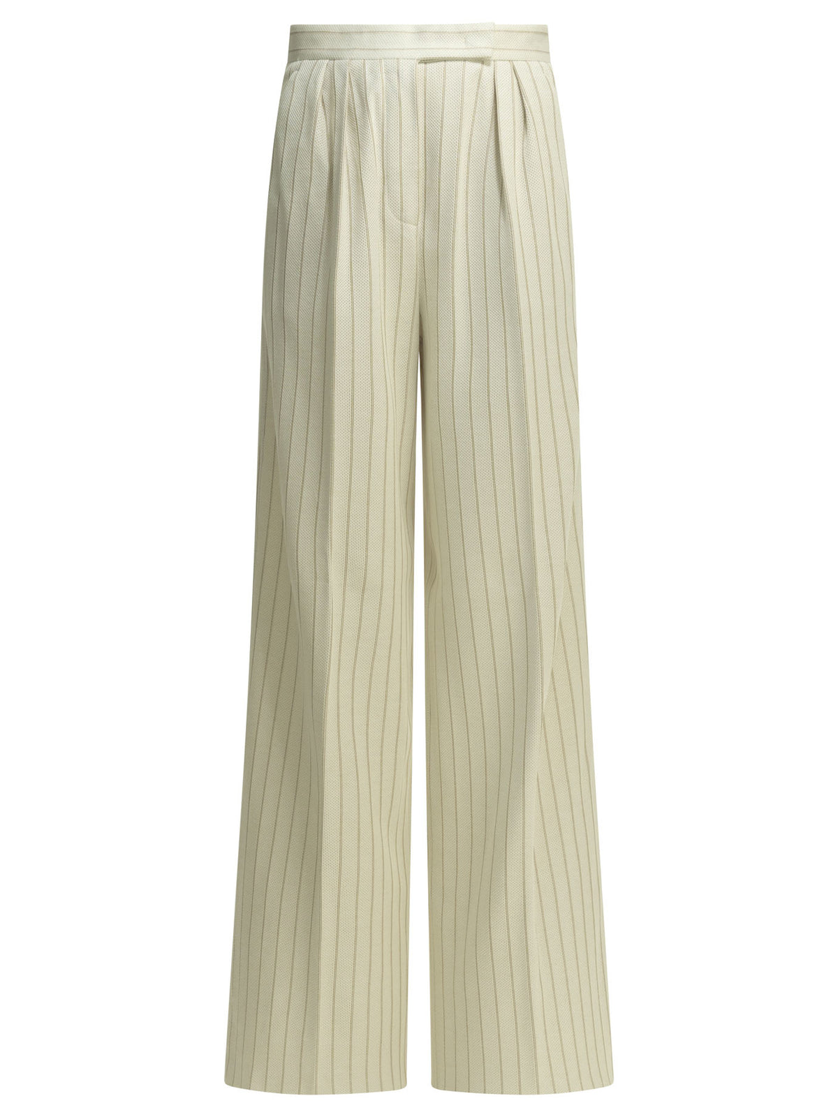 Max Mara Tailored pinstripe pants - White