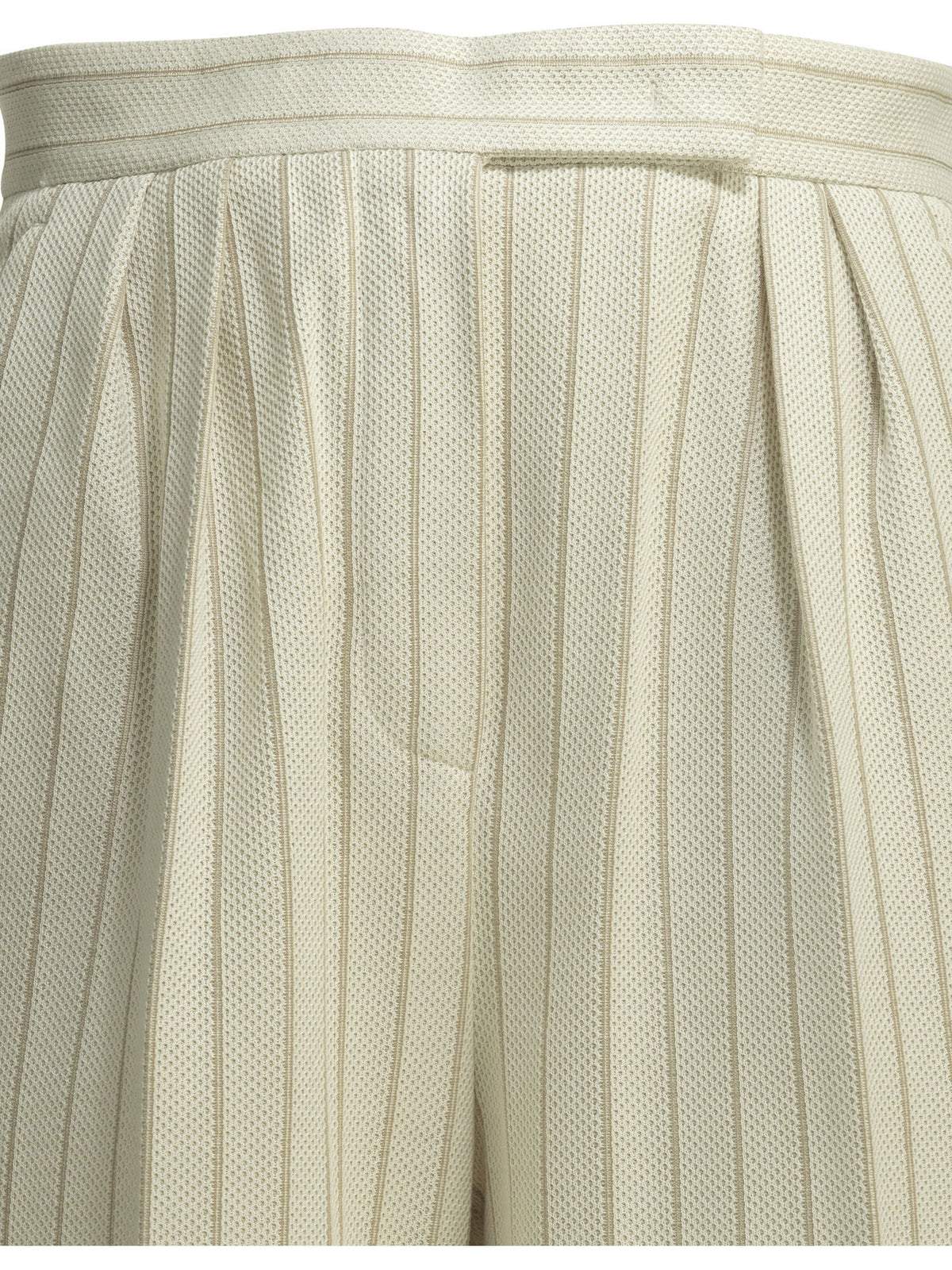 Max Mara Tailored pinstripe pants - White