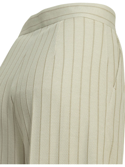Max Mara Tailored pinstripe pants - White