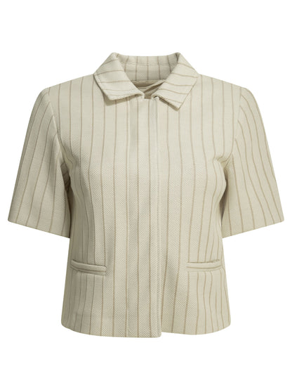 Max Mara Pinstripe blazer - White