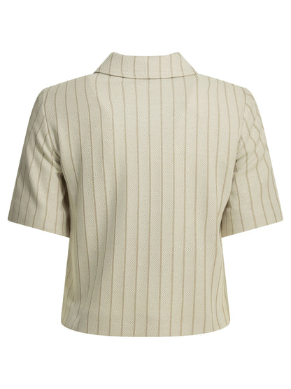 Max Mara Pinstripe blazer - White