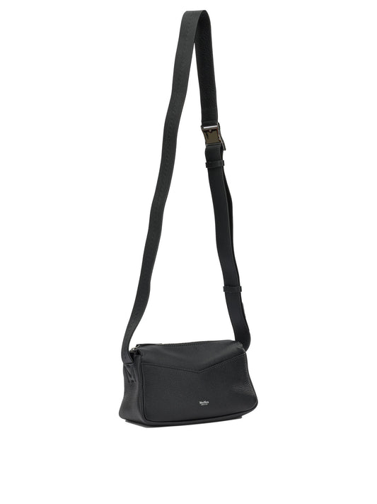 Max Mara Small leather shoulder bag - Black
