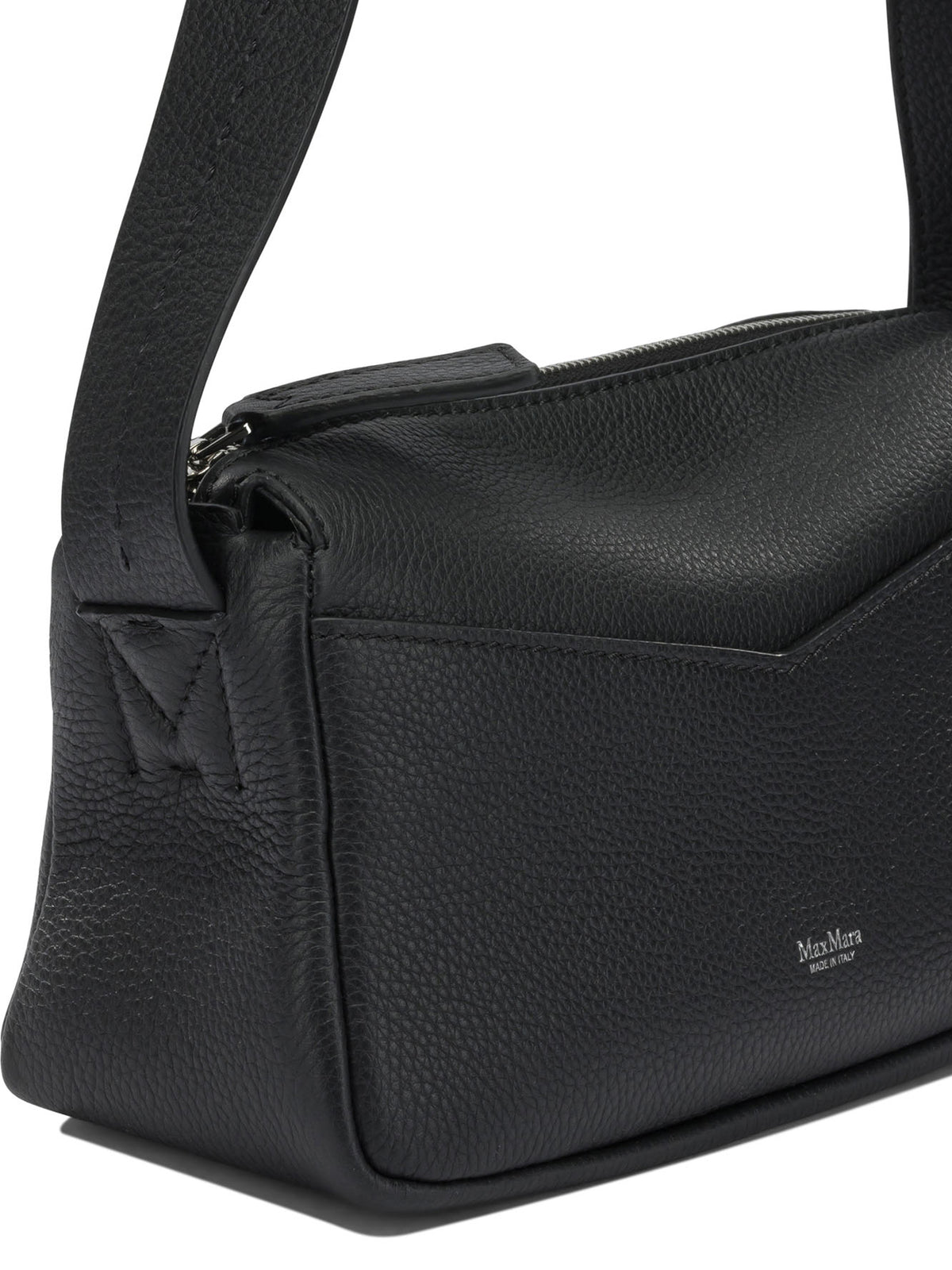 Max Mara Small leather shoulder bag - Black