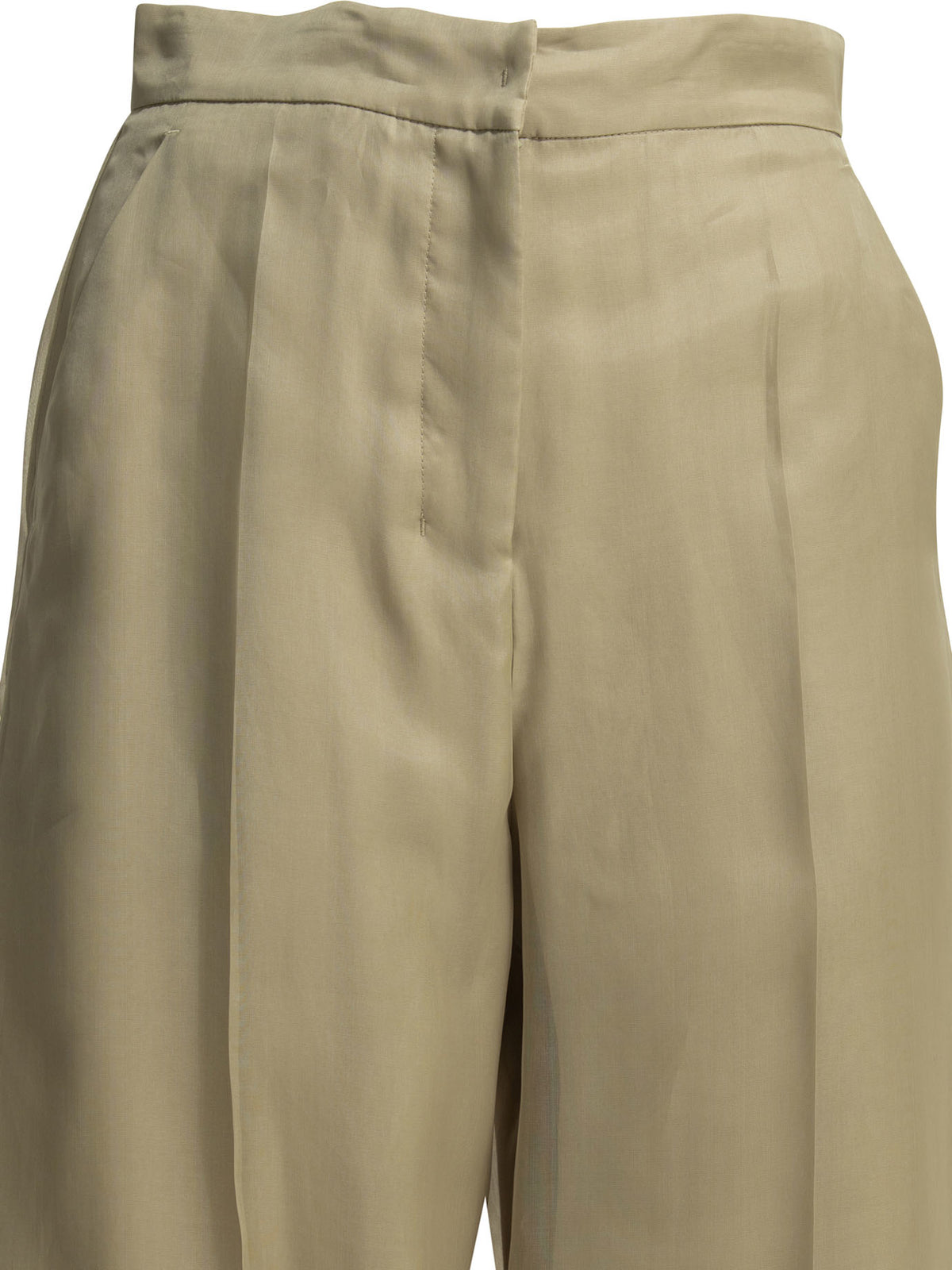 Max Mara Pianoforte Silk tailored pants - Beige