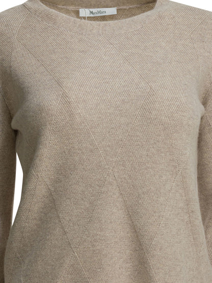 Max Mara Pure Cashmere crewneck sweater - Beige