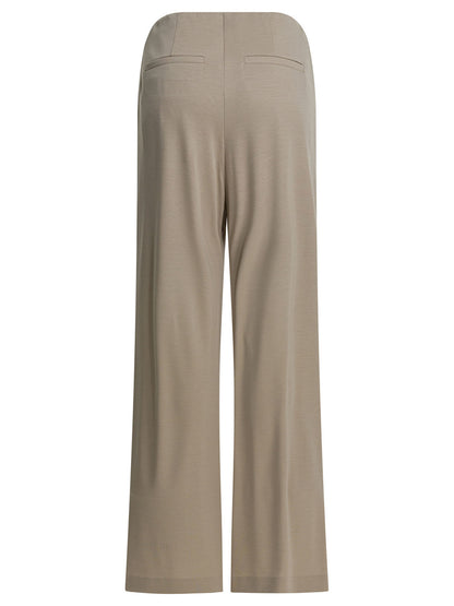 Max Mara Pure Wool jersey pants - Beige