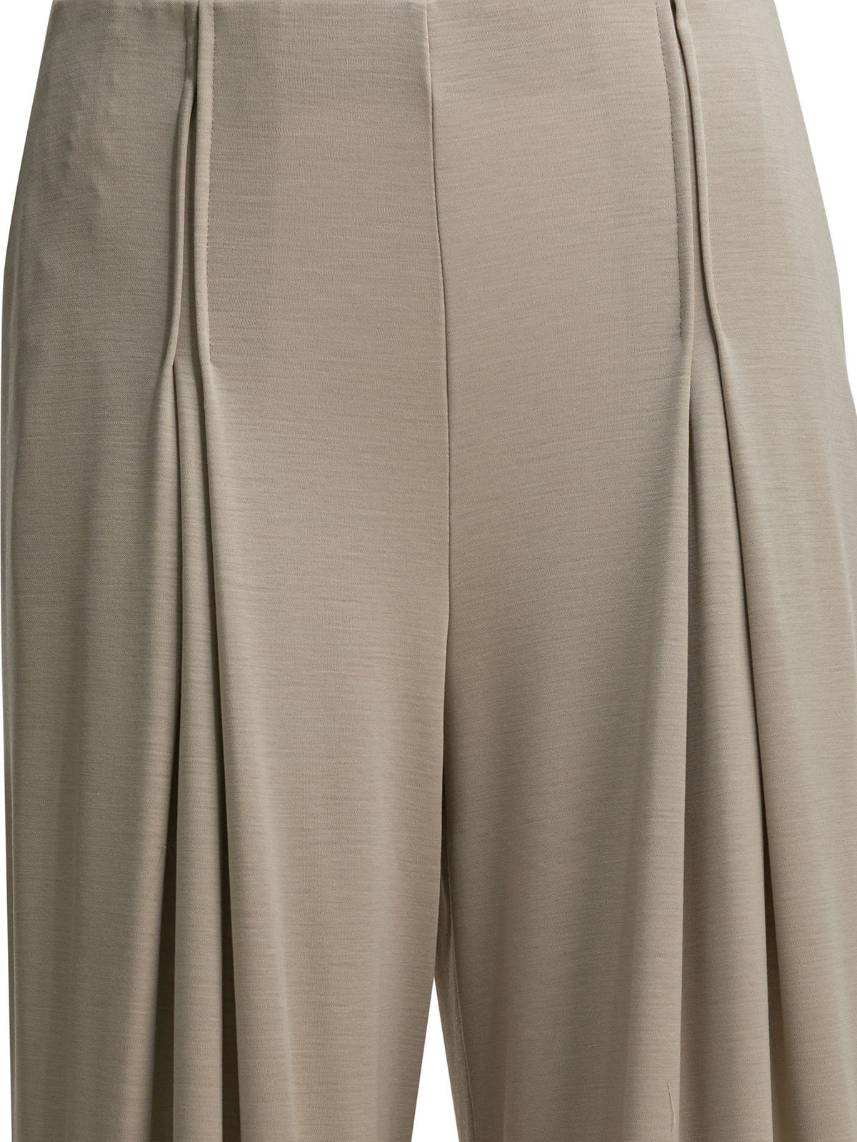 Max Mara Pure Wool jersey pants - Beige
