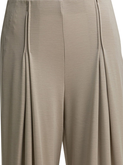 Max Mara Pure Wool jersey pants - Beige