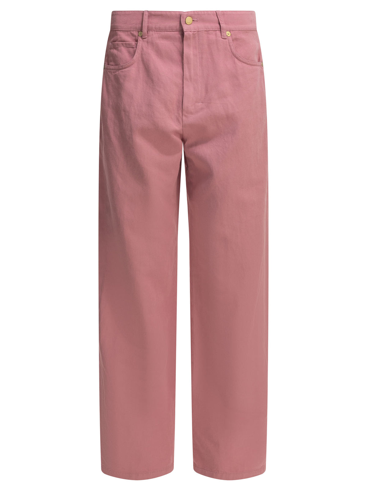 Max Mara Studio Casual cotton linen pants - Pink