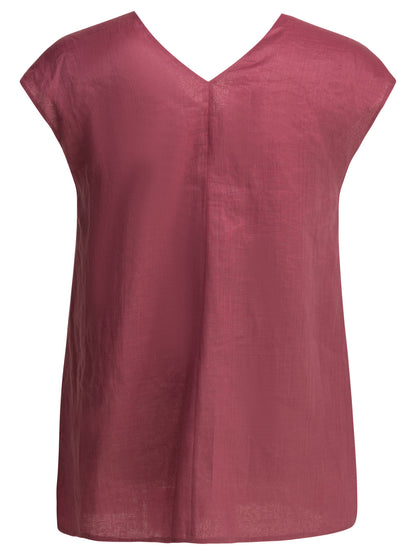 Max Mara Studio Casual draped top - Pink