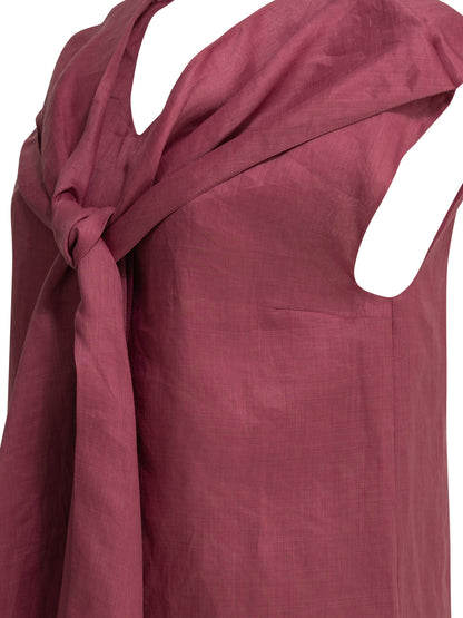 Max Mara Studio Casual draped top - Pink