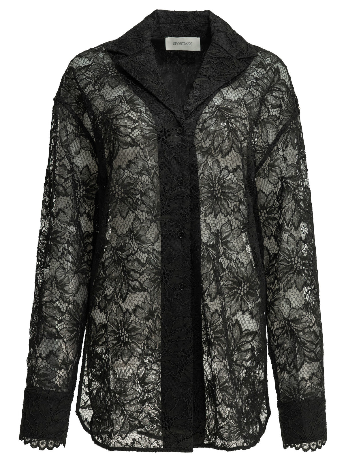 Max Mara Sportmax Casual lace shirt - Black