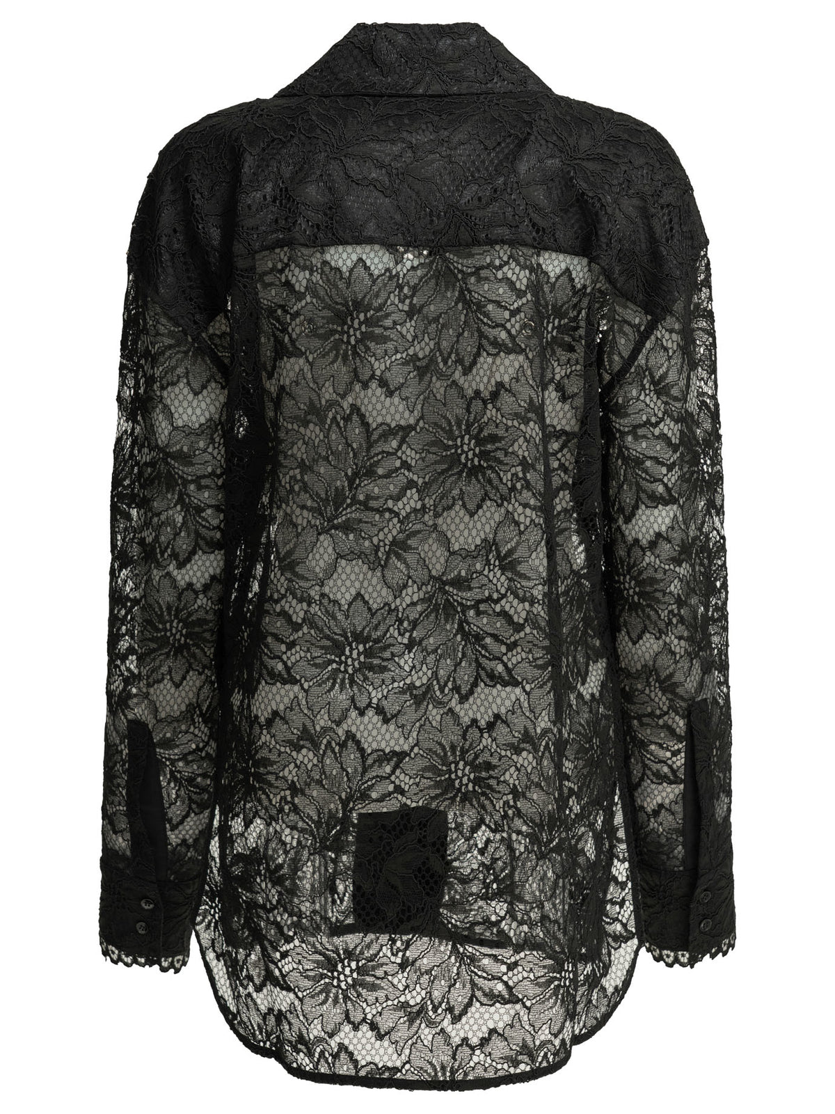 Max Mara Sportmax Casual lace shirt - Black