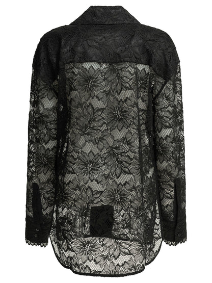 Max Mara Sportmax Casual lace shirt - Black
