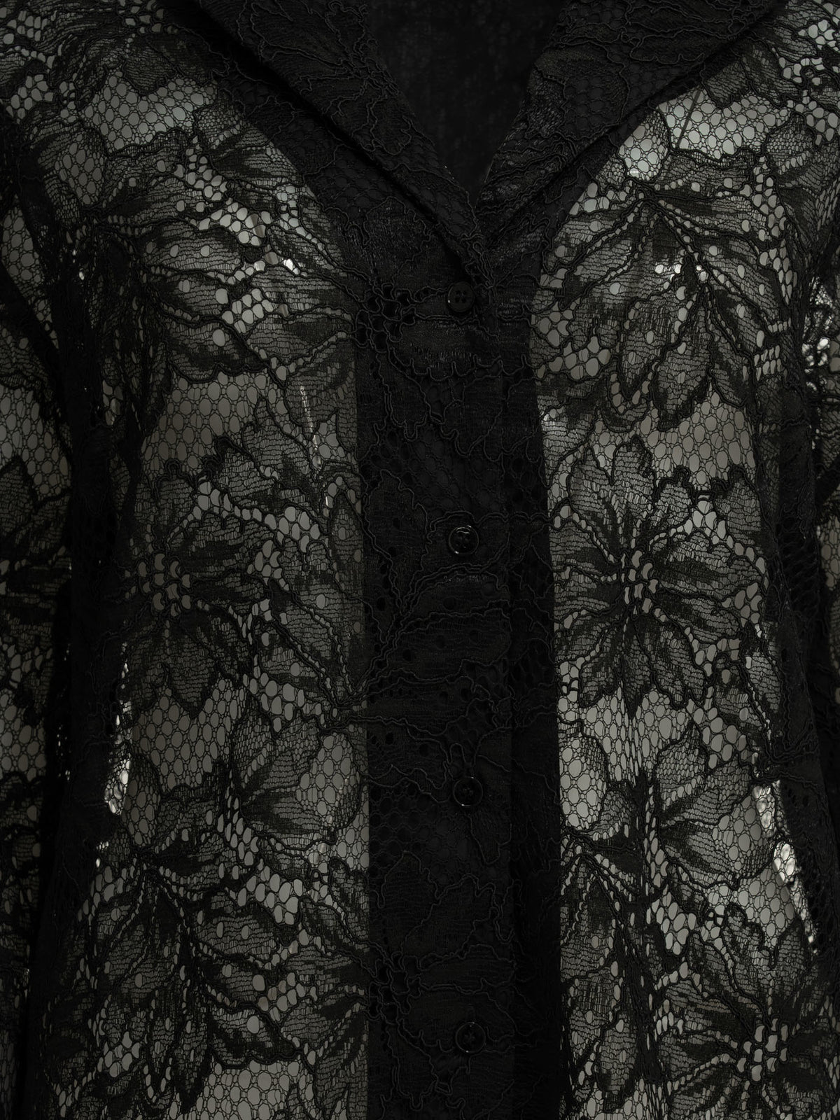 Max Mara Sportmax Casual lace shirt - Black