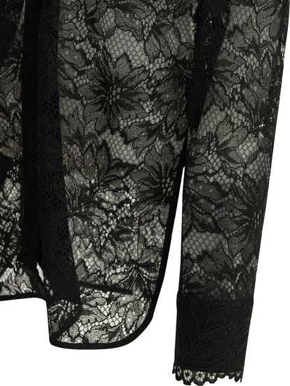 Max Mara Sportmax Casual lace shirt - Black