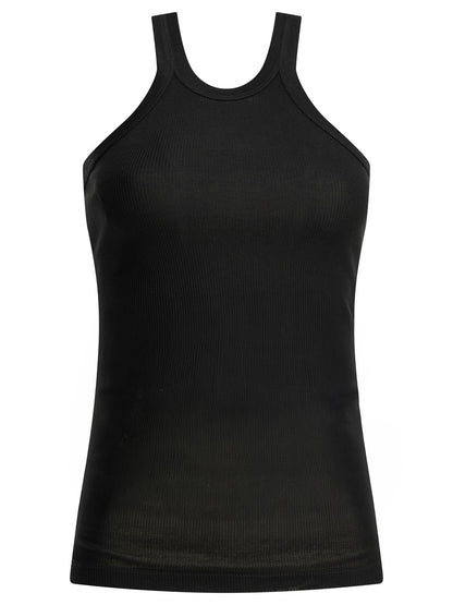 Max Mara Sportmax Cotton and silk tank top - Black