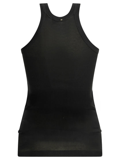 Max Mara Sportmax Cotton and silk tank top - Black