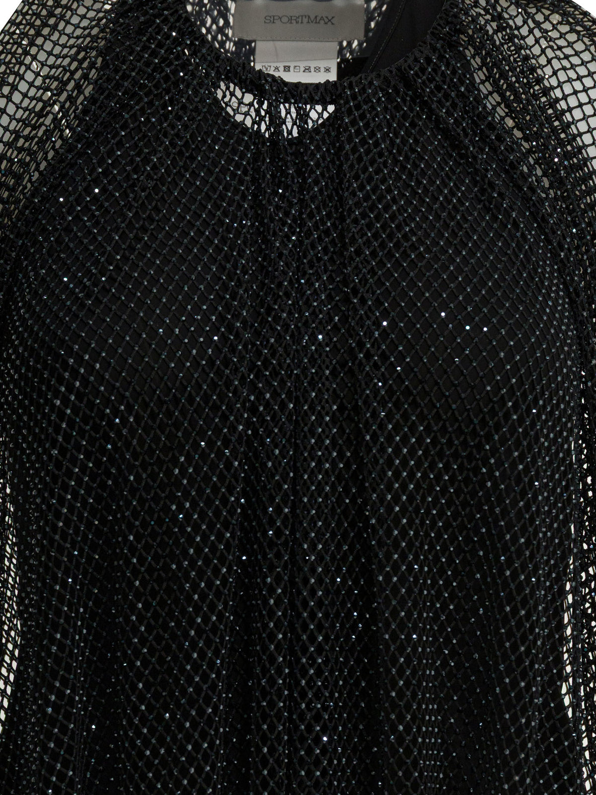 Max Mara Sportmax Sleeveless mesh top - Black