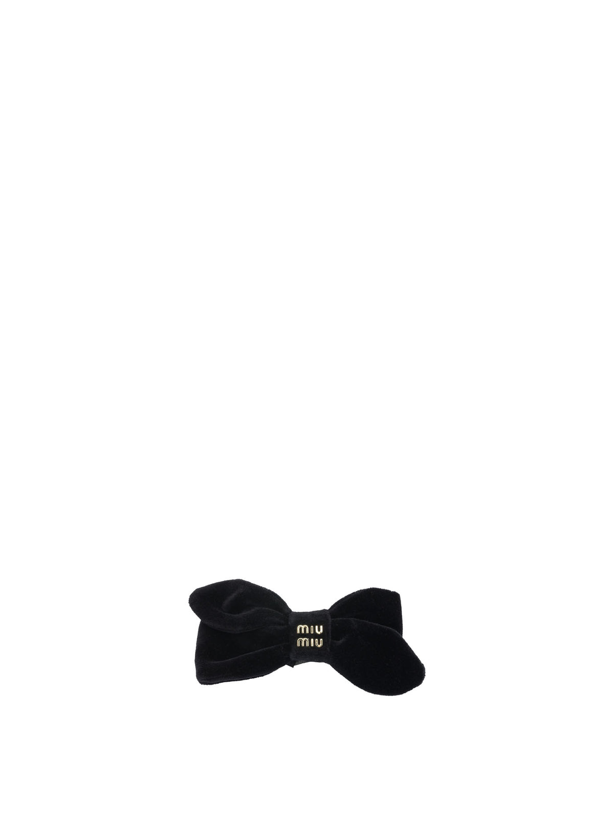 Miu Miu Velvet hair clips - Black