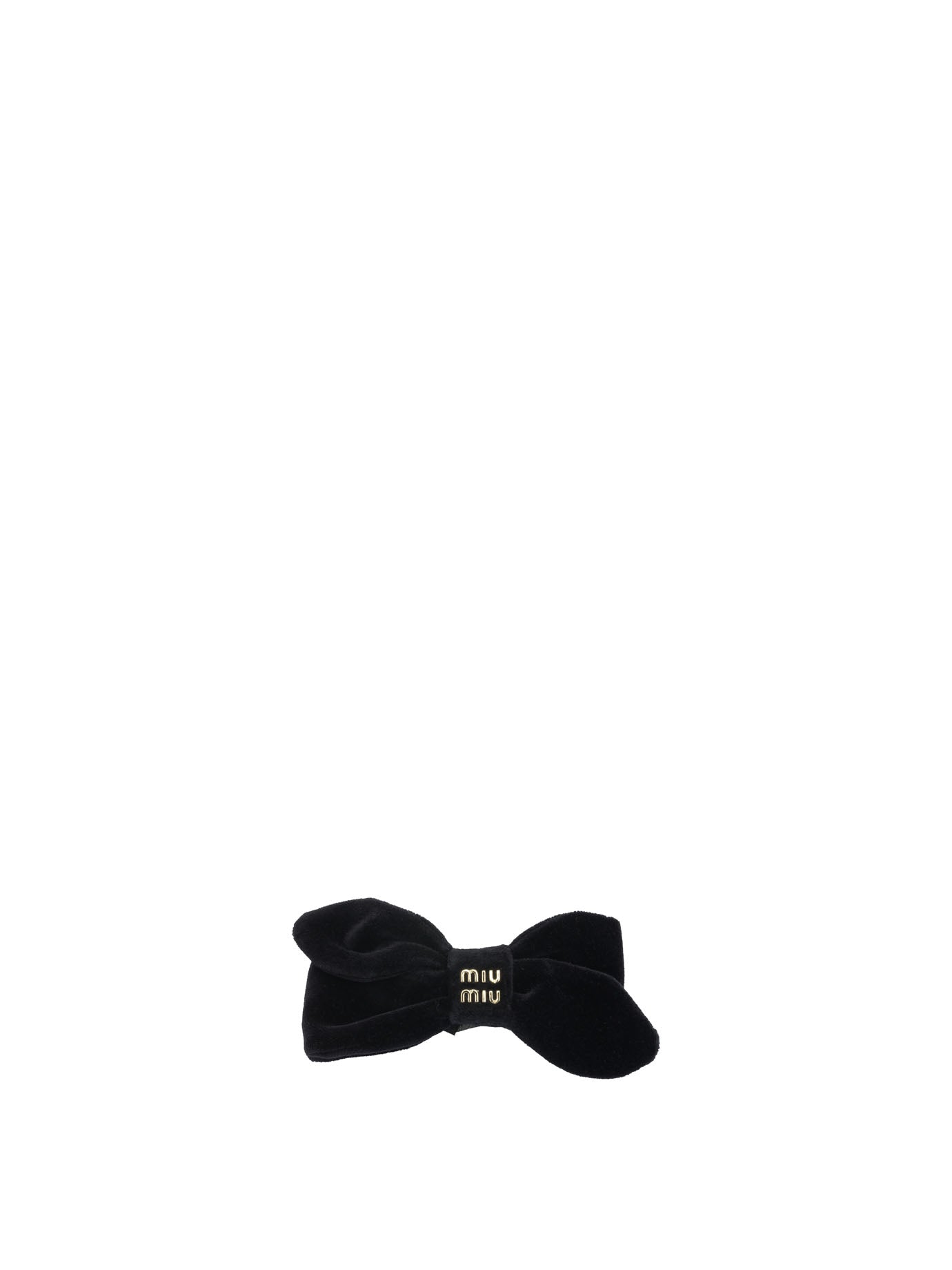 Miu Miu Velvet hair clips - Black