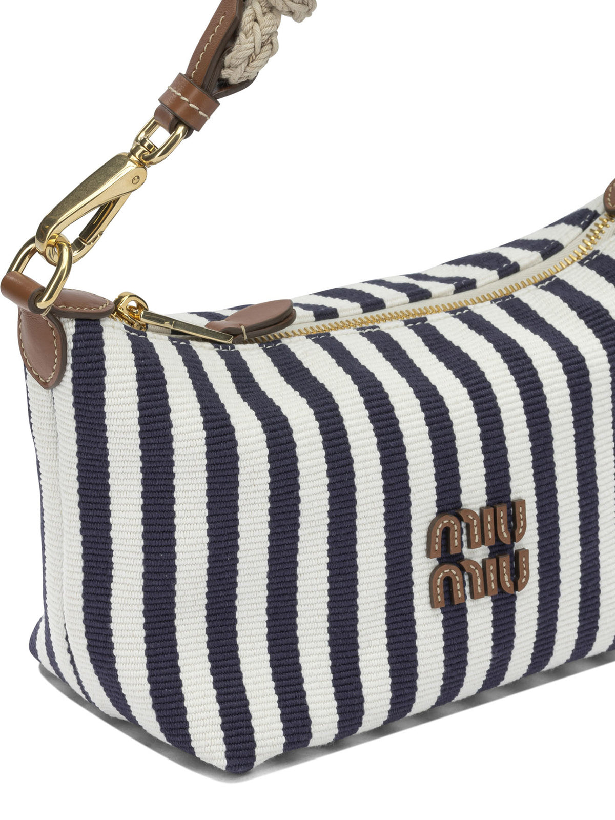 Miu Miu Small logo shoulder bag - Blue