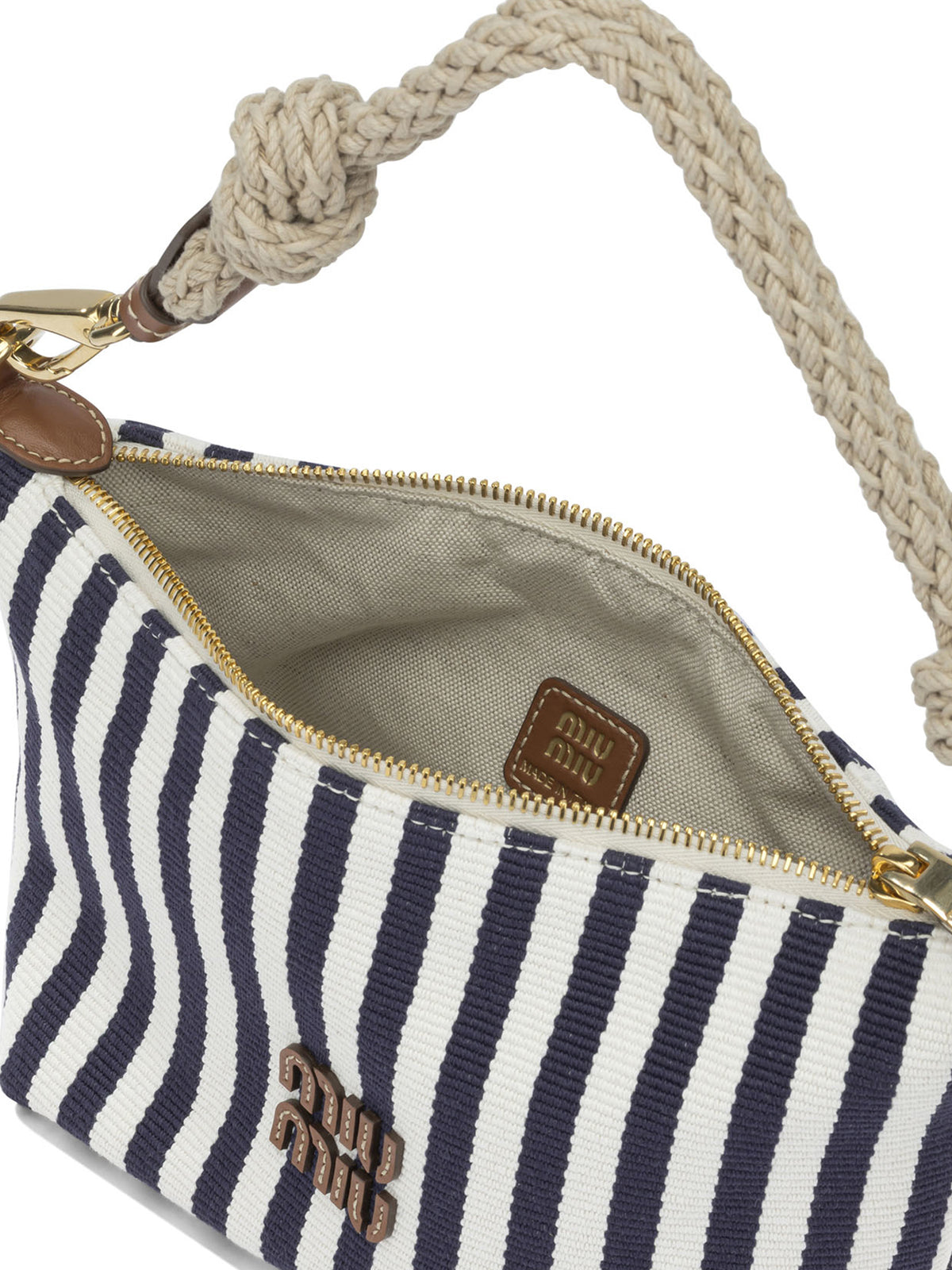 Miu Miu Small logo shoulder bag - Blue